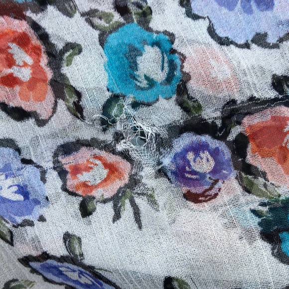 Jason Wu Grey Floral Print Silk Blouse - Picture 8 of 10